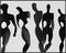 Posterizer 1 pcs-strange shadow figures-Abstract & Modern Art-Fantasy & Fiction Art-Gift for Art Lovers-Living Room Bedroom Decor- UNFRAMED Wall A...