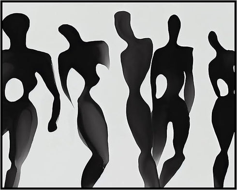 Posterizer 1 pcs-strange shadow figures-Abstract & Modern Art-Fantasy & Fiction Art-Gift for Art Lovers-Living Room Bedroom Decor- UNFRAMED Wall A...