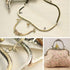 4 Colors Purse Clasp Frame,8.14Inch Bag Kiss Clasp Lock,Metal Purse Frame for DIY Craft,Purse Making,Bag Making...