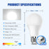 Neporal Garage Door Opener LED Light Bulb Universal A19 9W 60W Equivalent 6000K Cool White Ultra Bright E26 Base Compatible with Most Garage Door ...