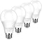 4 Pack Dusk to Dawn Light Bulbs Outdoor, 2700K Warm White 1100LM,Sensor A19 LED Light Bulb, Auto on/Off Photocell Automatic for Indoor & Outdoor L...