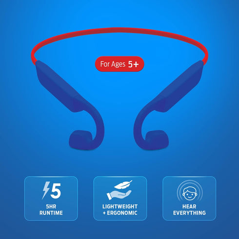 Helix Air Jammers Kids Bluetooth Air Conduction Open Ear Headphones...