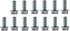 ICT Billet TH350 TH400 PAN BOLT SET Transmission Chevy Kit 13pc Standard Thread 305 327 350 383 5.0L 5.7L V8 Compatible With Chevrolet Truck Car 5...