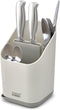 Joseph Joseph Duo Kitchen Sink Cutlery Drainer with Knife Slot, Kitchen Sink Drying Rack Cutlery Organizer, Grey...