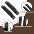 2 Pack Barn Door Handles Sliding Door Handle 5" Hole Center Barn Door Handles Black Cabinet Handles Door Pull Handle Zinc Alloy Door Pulls with Pl...