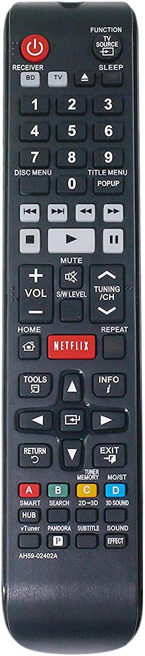 ALLIMITY AH59-02402A AH5902402A Replaced Remote Control Fit for Samsung BLU RAY Home Theater HT-E4500 HT-E5400 HT-E5500W HT-E6500W HT-EM45 HT-EM45...