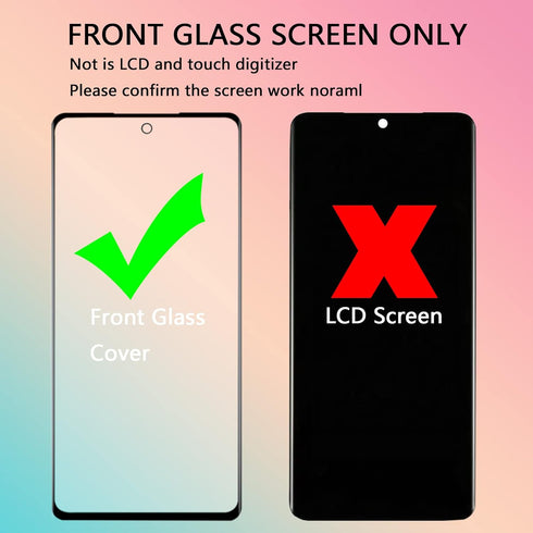 Original Galaxy S20 FE 5G Screen Replacement 6.5 inch Front Outer Glass Lens Screen Repair Kit incl Waterpoof Frame Adhesive,Repair Glue and Lamp ...