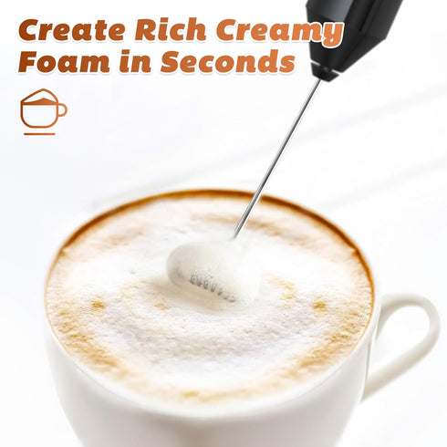 Dallfoll Electric Milk Frother Handheld, Battery Operated Frother Wand,Electric Whisk Frother for Coffee for Cappuccino, Frappe, Matcha, Hot Choco...