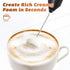 Dallfoll Electric Milk Frother Handheld, Battery Operated Frother Wand,Electric Whisk Frother for Coffee for Cappuccino, Frappe, Matcha, Hot Choco...
