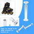 Luomorgo 12 Sets Inline Skate Wheel Screw, 6mm/15/64" OD Shaft Hex Socket Screw Axles for Roller Skate with Allen Wrench ?Long?...