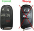 J-ACCES Key Fob Case Shell Fit for Jeep Grand Cherokee Dodge Challenger Charger Dart Durango Journey Chrysler 300...