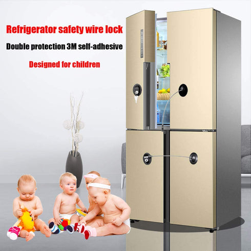 6 Pack Refrigerator Locks with 12 Keys,Child Safety Fridge Lock,Refrigerator Lock Combination,Mini Fridge,File Drawer,Toilet Seat Lock with Strong...