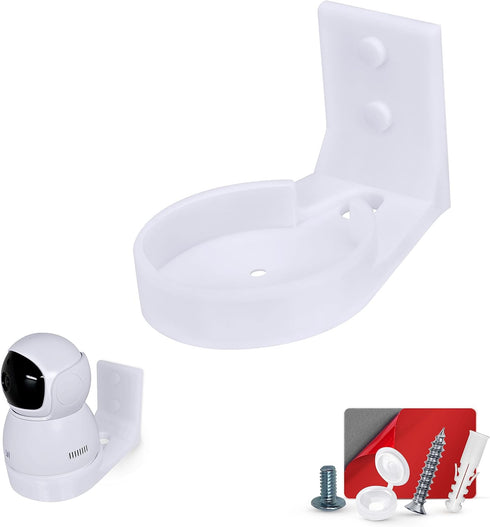 Wall Mount for YI Dome Guard Pet & Baby Indoor Camera, Easy to Install Adhesive Holder Bracket, Reduce Blind Spots & Clutter, Adhesive & Screw-in ...