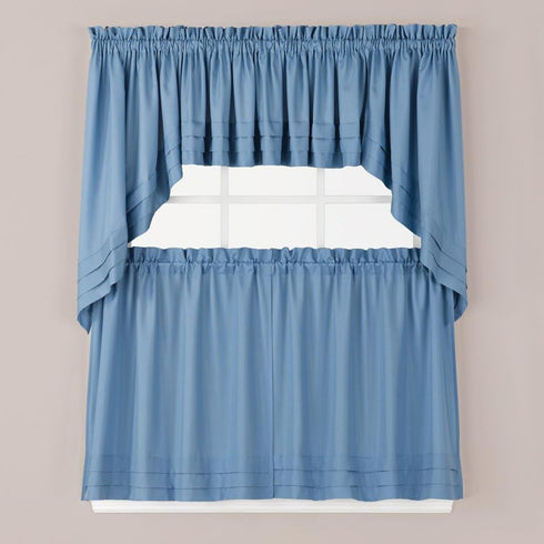 SKL Home Holden Curtain Tier Pair, 57" x 24", Smoke, 2 Count...