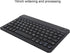 PUSOKEI German Keyboard 10Inch Keyboard German Layout USB Computer Keyboard for Laptops, PC(Black)...