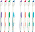 Falcon Toothbrush with Curved Filaments, Deep Reach (Family Care - Medium Bristles), 4 Colors - 8 Count (Pack of 1)...