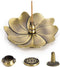 Sakura Flower Incense Holder, 5PCS Bronze Incense Burner Holder with Silk Pouch, Bowl-Shape, Lotus Multihole, Cone Shape and Gourd-Shape Ash Catch...