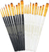 Transon 20pcs Artist Painting Brush Set for Acrylic Watercolor Gouache Hobby Craft Face Rock Painting Black and White Color...