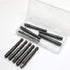 10Pcs 1/4 Inch Socket Adapter Set, Impact Driver Socket Adapter Hex Shank Square Socket Bit Adapter for Automotive DIY, Silver...