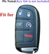 Qty(2) 5Btn Smart Key Fob Cover Case Protector for Jeep Grand Cherokee Renegade Chrysler 300 Dodge Durango Charger Challenger Journey Fiat Remote...