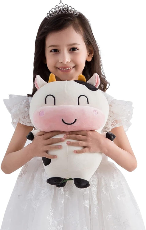 Cow Stuffed Animal Plush Toy Stuffed Cow Plush Pillow Love Cow Valentines Stuffed Animal Plush Cow Toys Cow Plushies 12 Inch Black and White Cows ...