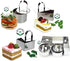 NewlineNY Stainless Steel Dessert Rings (12 Pcs) Round Square Rectangular Appetizers Molded Salads, Cakes Mousse Molding Layering Cake Cutter...
