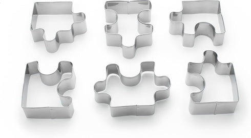 Fox Run Cookie Cutter Set, Puzzle Pieces Cookie Cutter Set...