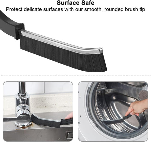 Hard Bristle Crevice Cleaning Brush, Gap Cleaning Brush, Small Cleaning Brush, Grout Brush, Kitchen Brush, Bathroom Crevice Brush for Toilet, Home...