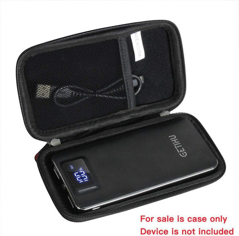Hermitshell Travel Hard Case for GETIHU 10000mAh Power Bank Portable Charger LED Display (Not Including Power Bank) (Black 2)...