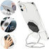 Cellphone Ring Holder Finger Kickstand, Foldable 360° Rotation Cell Phone Stand for Desk, Magnetic Car Mount, Metal Multi-Angle for Phone Back Gri...