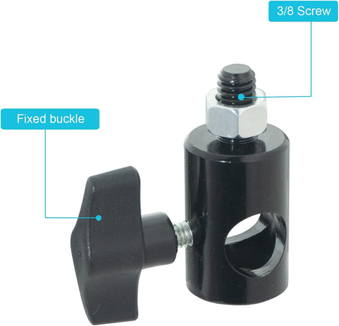WELLMAKING 2PCS Rapid Adapter Convert with 3/8" Screw DSLR Mount Bracket Multi Functional Mount Bracket Adapter, Photo Studio, Light Stand Tip Boo...