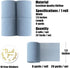 UpUDo 4 Rolls Chiffon Ribbon, 1.5" x 6Yd Dusty Blue Silk Ribbons, Smooth Edges for Wedding Invitations, Bridal Bouquets, DIY Crafts, Gift Wrapping...