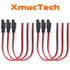 4 PCS 1 Feet 14AWG SAE Connector Quick Disconnect Plug Extension Cable, SAE Extension Cable for Automotive, RV, Motorcycle Cars Tractor, Solar Pan...