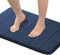 Flamingo P Memory Foam Bath Mat Rug, Soft Non Slip Absorbent Shower Bathroom Mats Machine Washable, 24x17 Inches, Navy...