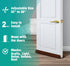 MAXTID Brown Door Draft Stoppers, Adjustable 32"-38", Double Sided, Insulation Strip, Air Stopper, Gap Filler...