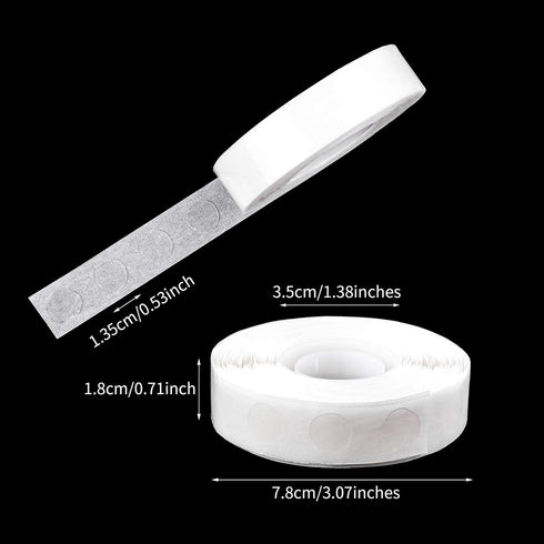 Aneco 500 Pieces Clear Balloon Glue Points Removable Adhesive Dots Double Sided Glue Points Stickers Non Trace Adhesive Glue Tape for Craft Suppli...