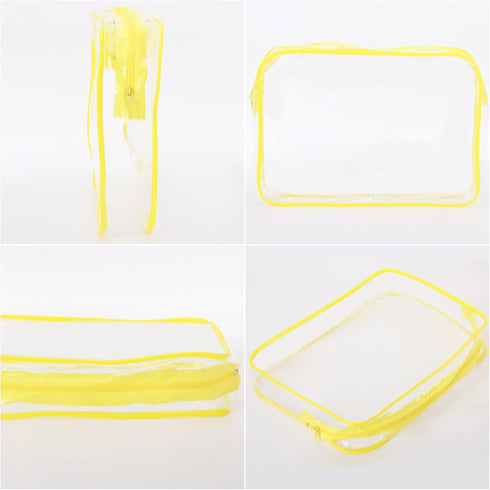 Tbestmax 10 Pack Clear Cosmetic Bags Makeup Bags Portable Waterproof TSA Approved Travel Toiletry Bags Organizer...