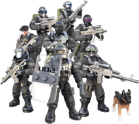 YEIBOBO ! Special Forces Mini Action Figure with Military Weapons and Accessories (Flying Tigers Team XJ-822)...