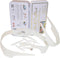 Slick Collar Shirt Collar Support System set with 3 adjustable, 10 premium Collar Stays & a Durable tin Travel EDC Box in White...