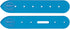 Weaver Leather Supply Belt End Acrylic Leather Templates Set of 2, Blue, Strap Layout Tool with Precise Punched Holes for Belts, Bags, and More, B...
