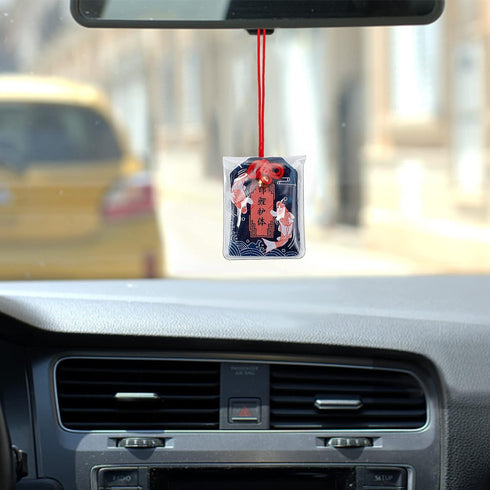 8 Pieces Japanese Omamori Amulet Good Luck Hanging Sachet Lucky Amulet Charms Blessing Bag Pendant for Career/Education/Love/Success/Traffic Safet...