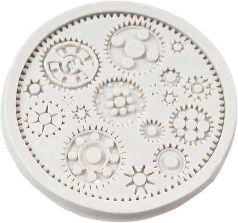 Steampunk Cogs Fondant Mold Gear Silicone Molds for Steampunk Cake Decoration Chocolate Candy Polymer Clay Gum Paste...