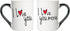Wedding Gifts for Couples, Coffee Cups, Set of 2 I Love You More Coffee Mugs for Men/Women, Engagement Gift Ideas for Boyfriend, Girlfriend, Brida...
