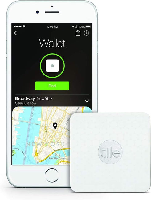 Tile Slim - Phone Finder. Wallet Finder. Laptop Finder, Skateboards - Non-Retail Packaging - 1 Pack...