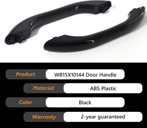 WB15X10144 Microwave Door Handle Black Compatible with GE Microwaves Replaces AP3792823,1085689, AH952973 Oven Replacement Parts Kitchen Appliance...