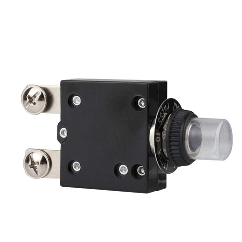 Thermal Circuit Breaker,98 Series 50A 125/250VAC 32VDC Bottom Screw Thermal Overload Circuit Breaker Push-Button Reset with Quick Connect Terminal...