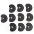 ViaGasaFamido 10Pcs Oscillating Saw Blades Semicircle High Carbon Steel High Hardness Oscillating Multi Wood Grinding Tool Hole Opening 91mm for W...