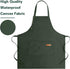 Apron for Men Women with Adjustable Straps and Large Pockets, Canvas Cotton Cooking Kitchen Chef Bib Aprons Waterproof Green...