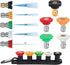 Pressure Washer Spray Nozzle Tip Set with 5 Multiple Degrees Nozzle,1/4" Quick Connect, 2.5 GPM, Rated Up to 4500 PSI (0, 15, 25, 40, 65 Degrees)...