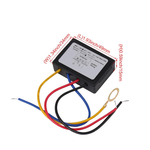 BQLZR DC LED Touch Dimmer Switch Sensor Lamp Accesories 6-12V with Wiring Diagram Suitable for LED Light Sources with Medium (Such As Glass, Acryl...